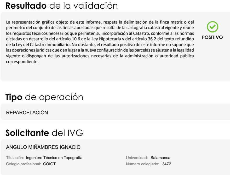 Planos catastrales 5 - Angulo estudio de topografía en Salamanca Informe de validacion - Tasación de inmuebles
